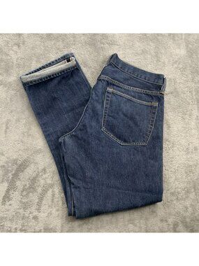 Gap Standard Taper Selvedge Jeans Mens’s 34x32 (Fits 34x30) Blue Cotton Denim
